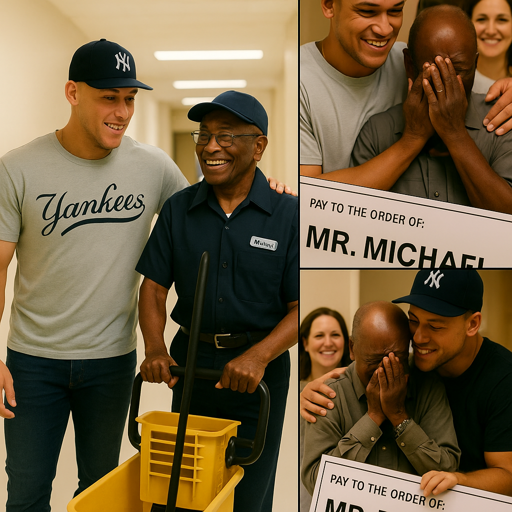 Aaron Judge Discovers His Old School Janitor Still Working at 79 Years Old and Surprises Everyone